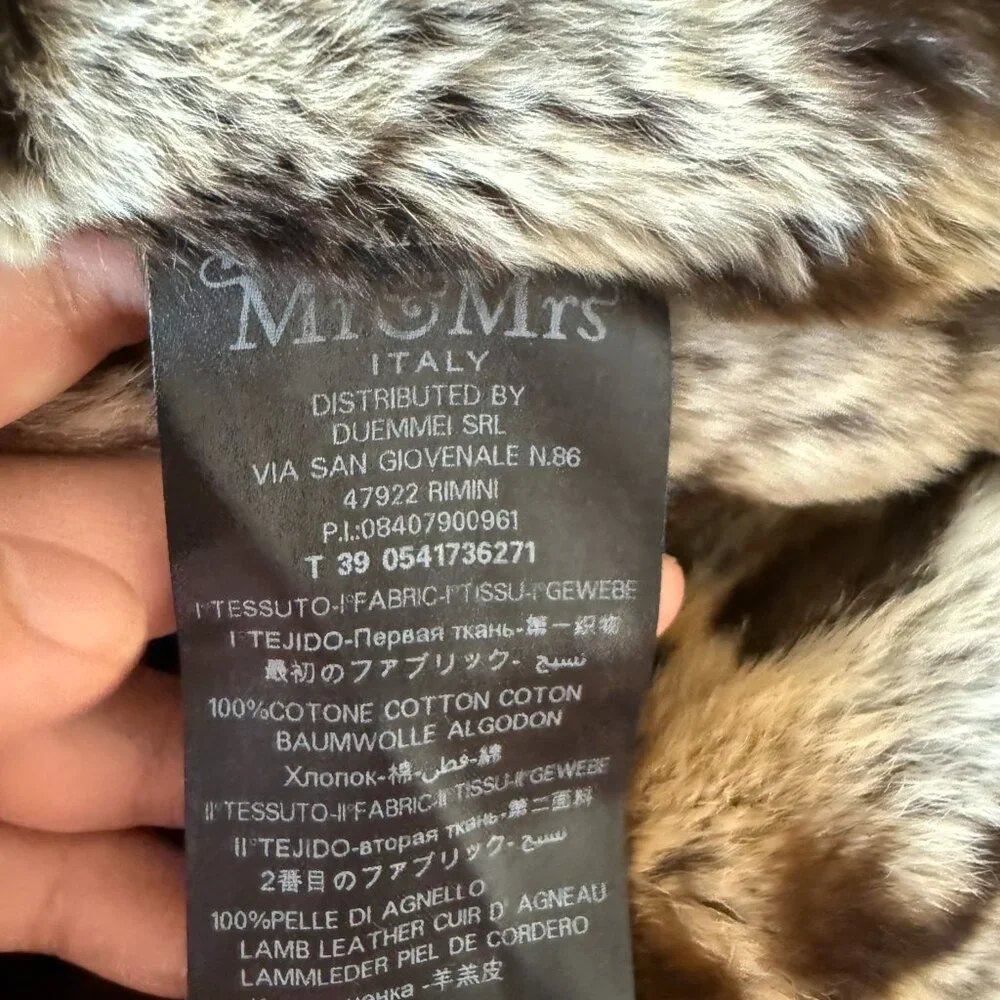 Aspen Apres Ski $7,900 Mr & Mrs Italy Parka Rabbit and Raccoon Fur US4 Dustbag - Picture 12 of 13